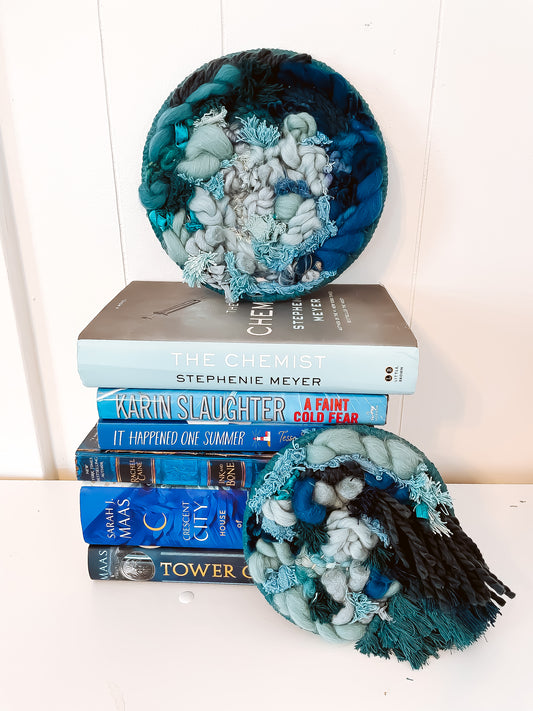 BLUE BOOK STACK WEAVING